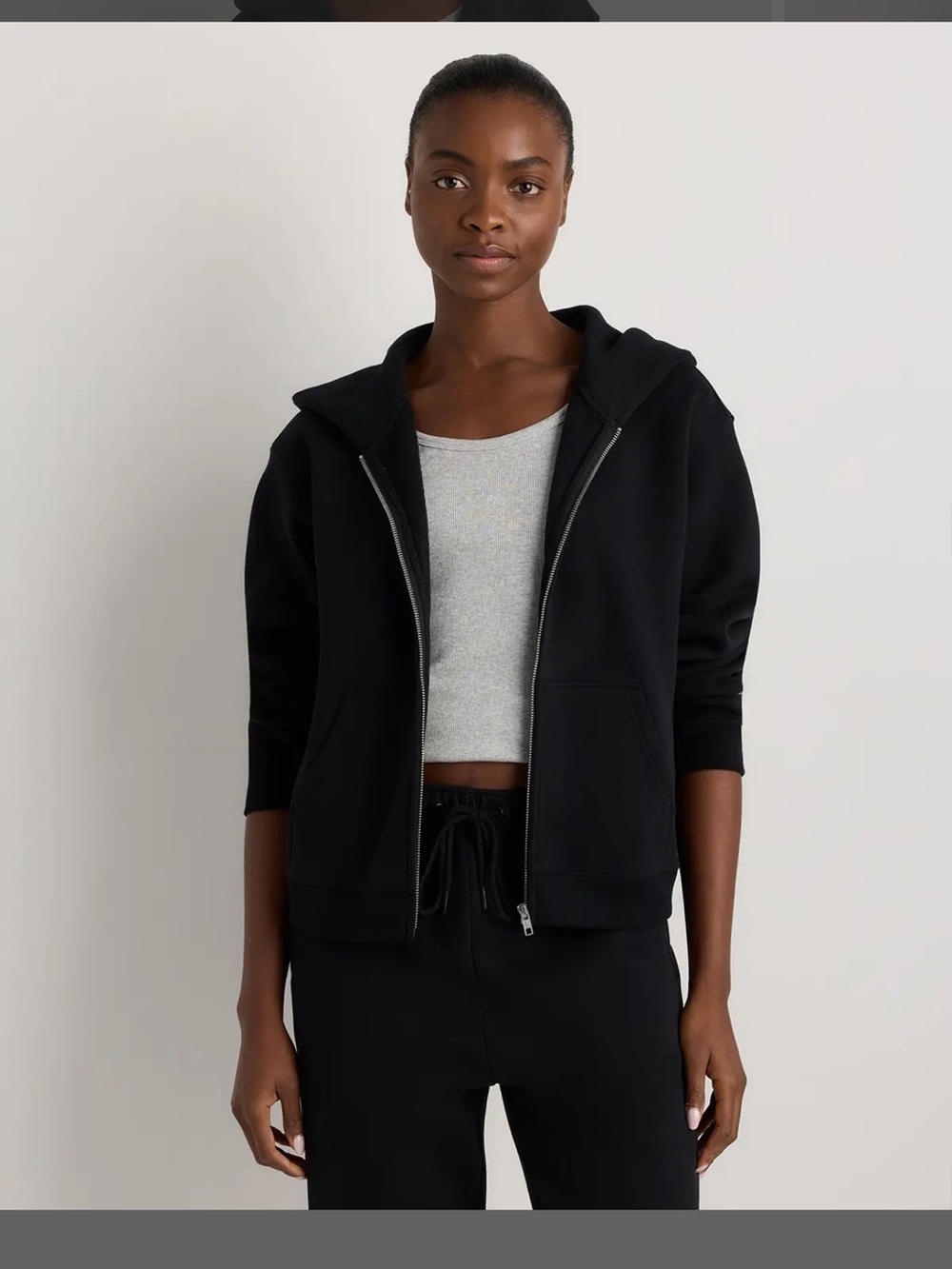 Quince Everyday Fleece Full-Zip Hoodie sz medium NWT